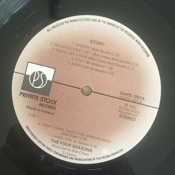 The Four Seasons : The Four Seasons Story (2xLP, Comp, Gat)