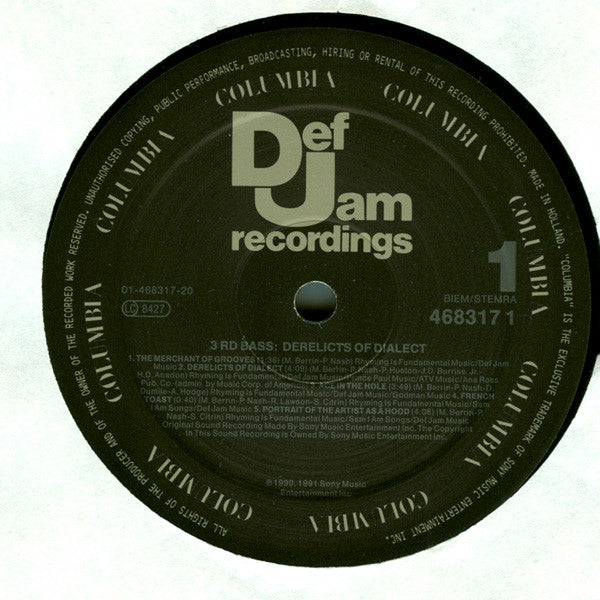 3rd Bass : Derelicts Of Dialect (2xLP, Album)