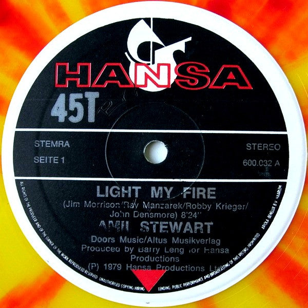 Amii Stewart : Light My Fire (12", Ltd, Bur)