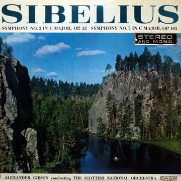 Jean Sibelius, Royal Scottish National Orchestra, Alexander Gibson : Symphony No. 3; Symphony No. 7 (LP, Mono)