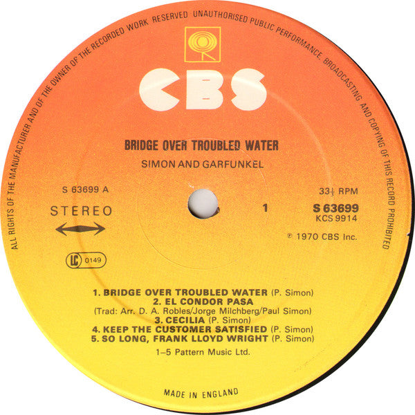 Simon And Garfunkel* : Bridge Over Troubled Water (LP, Album, RE, Ast)