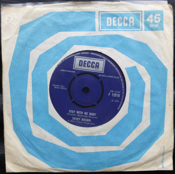Savoy Brown : I'm Tired  (7", Single)