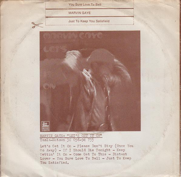 Marvin Gaye : You Sure Love To Ball (7", Single)