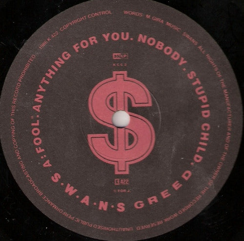 Swans : Greed (LP, Album)