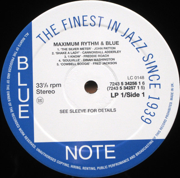 Various : Maximum Rhythm & Blue (2xLP, Comp)