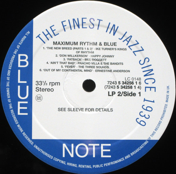 Various : Maximum Rhythm & Blue (2xLP, Comp)