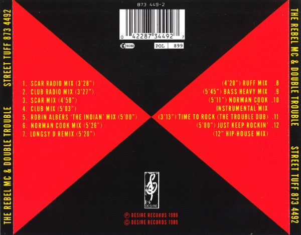 Rebel MC & Double Trouble : Street Tuff (The Remix Project Part II) (CD, Maxi, Jew)