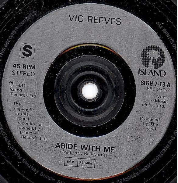 Vic Reeves : Abide With Me / Black Night (7")