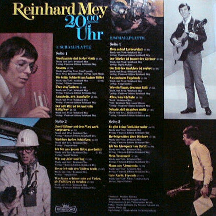 Reinhard Mey : 20.00 Uhr (2xLP, Album, Gat)