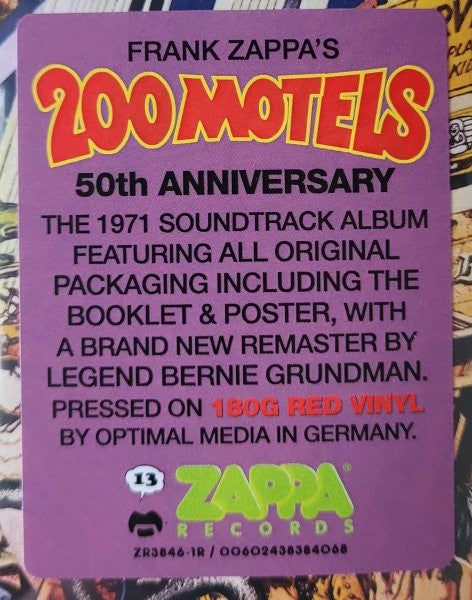 Frank Zappa : 200 Motels (2xLP, Album, Ltd, RE, RM, Red)