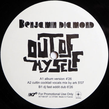 Benjamin Diamond : Out Of Myself (12", EP, Promo)