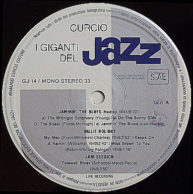 Billie Holiday, Lester Young, Charlie Parker, Art Tatum : I Giganti Del Jazz Vol. 14 (LP, Comp, Mono, Gat)
