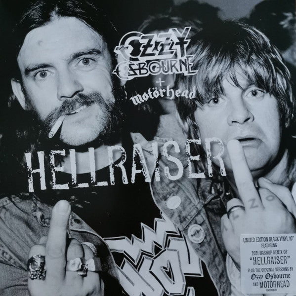 Ozzy Osbourne + Motörhead : Hellraiser (10", Single, Ltd, P/Mixed)