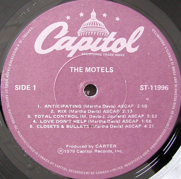 The Motels : Motels (LP, Album)