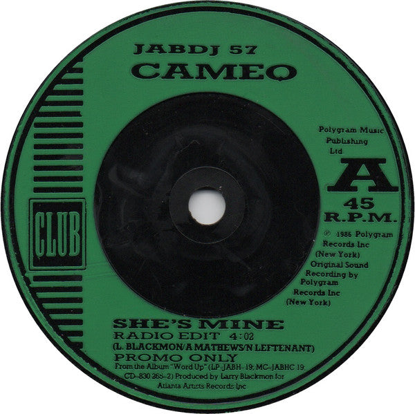 Cameo : She's Mine (7", Single, Promo)