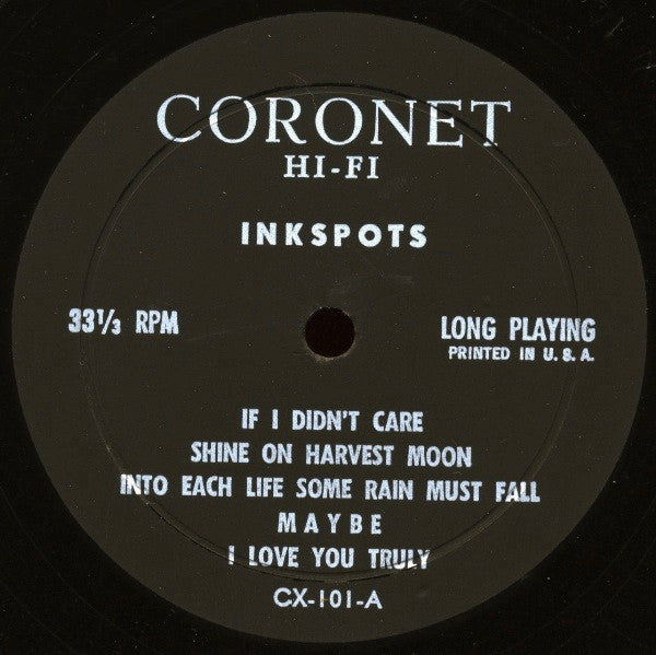 The Ink Spots (2) : The Ink Spots (LP, Album, Mono)