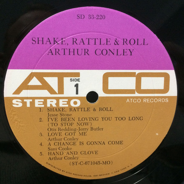 Arthur Conley : Shake, Rattle & Roll (LP, Album, Mon)