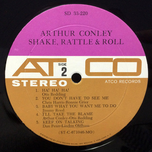 Arthur Conley : Shake, Rattle & Roll (LP, Album, Mon)
