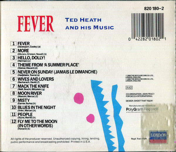 Ted Heath And His Music : Fever (CD, Album)