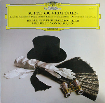 Franz von Suppé – Berliner Philharmoniker, Herbert von Karajan : Ouvertüren - Leichte Kavallerie·Pique Dame·Die Schöne Galathée·Dichter Und Bauer U.A. (LP, Comp, RE)