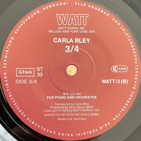 Michael Mantler / Carla Bley : 13 & 3/4 (LP, Album, RP)