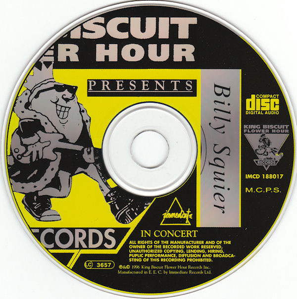 Billy Squier : In Concert (CD, Album)