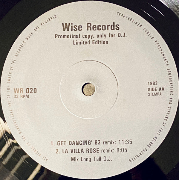 Various : Planet Dance - Get Dancing '83 (12", P/Mixed, Unofficial, Gre)