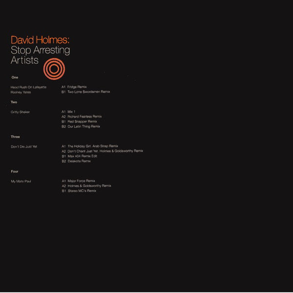 David Holmes : Stop Arresting Artists (12" + 3x12" + Box, Comp)