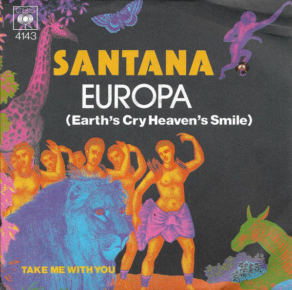 Santana : Europa (Earth's Cry Heaven's Smile) (7", Single)