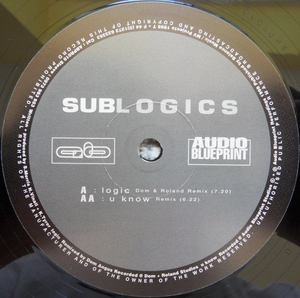 Sublogics : Logic (Dom & Roland Remix) / U Know (Remix) (12")