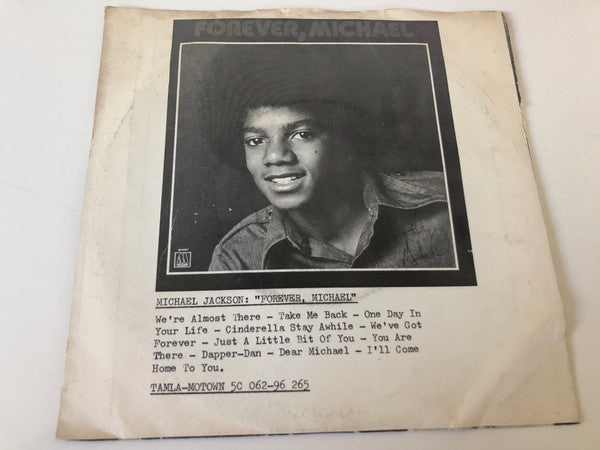 Michael Jackson : We're Almost There (7")