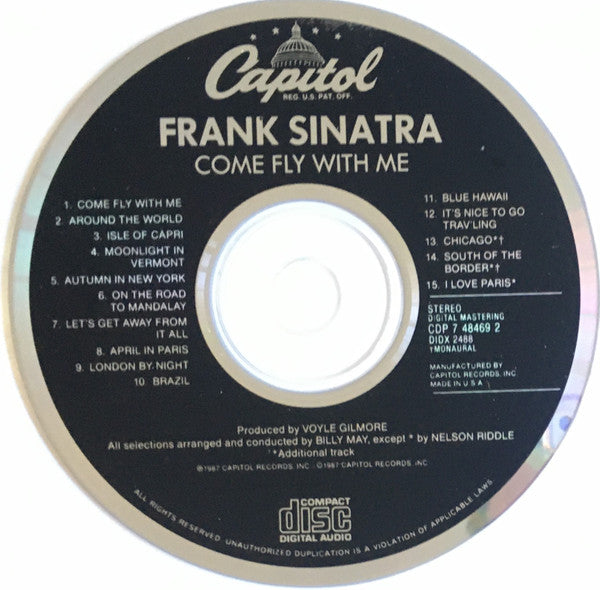 Frank Sinatra : Come Fly With Me (CD, Album, RE)