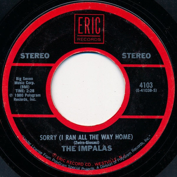 Conway Twitty / The Impalas : It's Only Make Believe / Sorry (I Ran All The Way Home) (7")