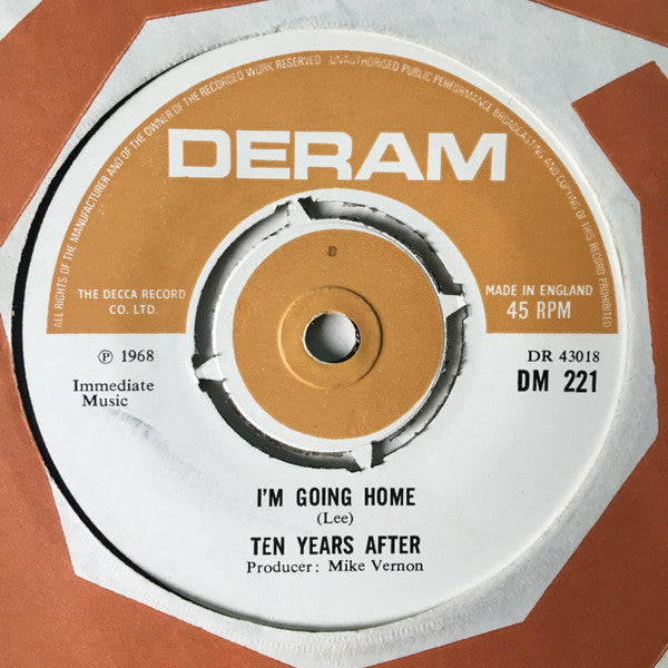 Ten Years After : I'm Going Home / Hear Me Calling (7", Single)
