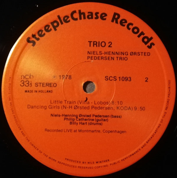 Niels-Henning Ørsted Pedersen Trio : Trio 2 (LP, Album, RE, RP)