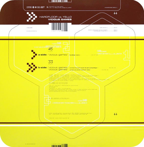 Hardfloor Vs. Yello : Vicious Games (12", Ltd, Par)