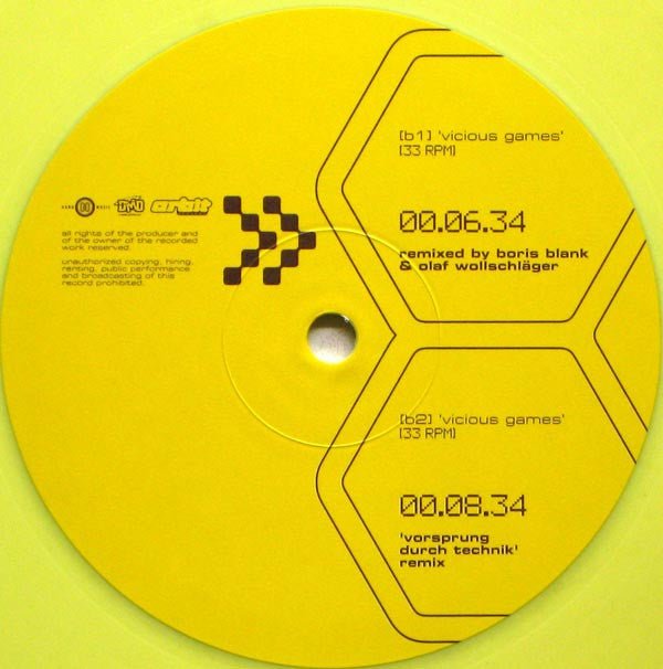 Hardfloor Vs. Yello : Vicious Games (12", Ltd, Par)