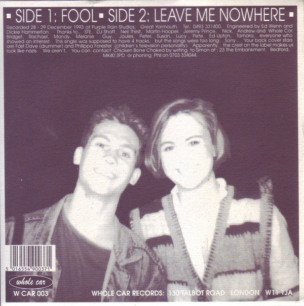 Chicken Bone Choked : Fool (7")