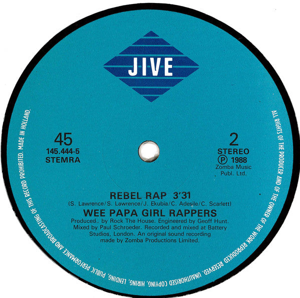 Wee Papa Girl Rappers : Wee Rule (12")