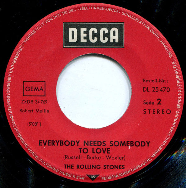 The Rolling Stones : Street Fighting Man (7", Single)