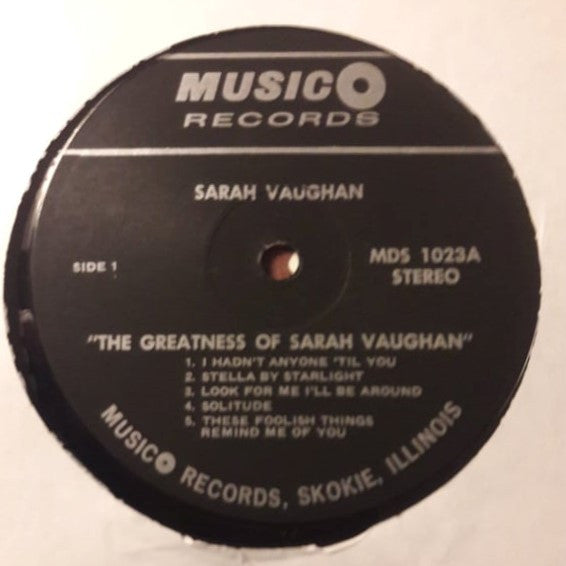 Sarah Vaughan : The Greatness Of (LP, Comp, Bla)