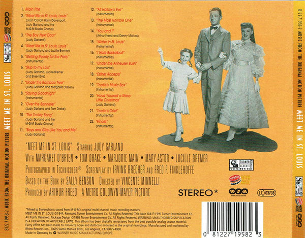 Various : Meet Me In St. Louis (M-G-M Original Soundtrack Recording) (CD, Album, RM)