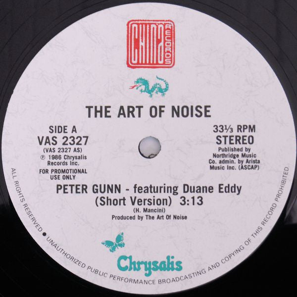 The Art Of Noise Featuring Duane Eddy : Peter Gunn (12", Single, Promo)