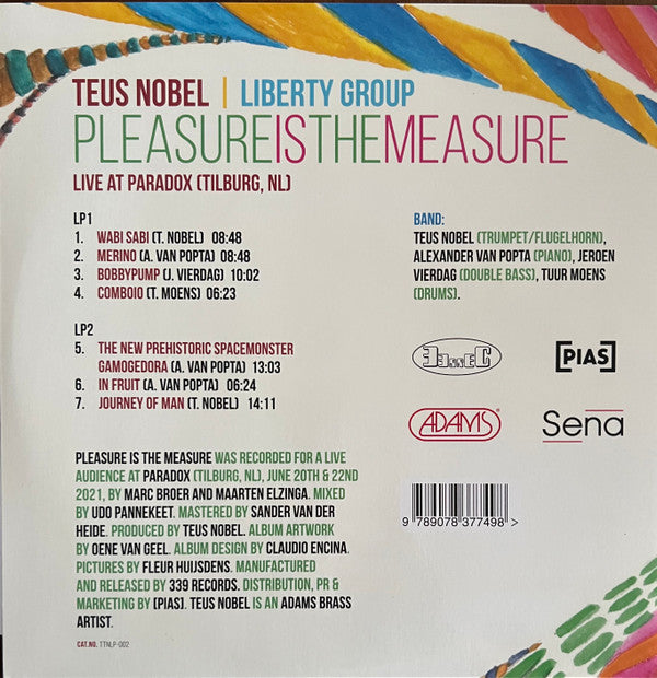 Teus Nobel Liberty Group : Pleasure Is The Measure (2xLP, Album)