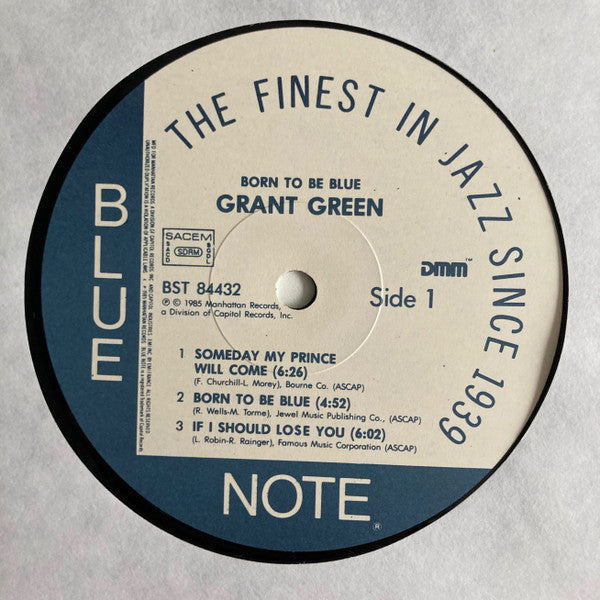 Grant Green : Born To Be Blue (LP, Album, RM, DMM)