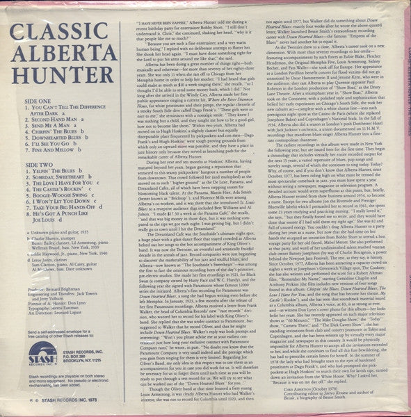 Alberta Hunter : Classic Alberta Hunter - The Thirties (LP, Comp, Mono)