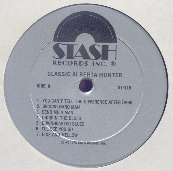 Alberta Hunter : Classic Alberta Hunter - The Thirties (LP, Comp, Mono)