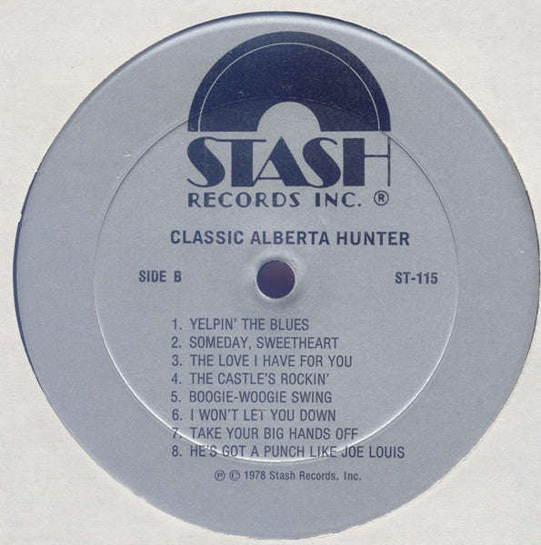 Alberta Hunter : Classic Alberta Hunter - The Thirties (LP, Comp, Mono)