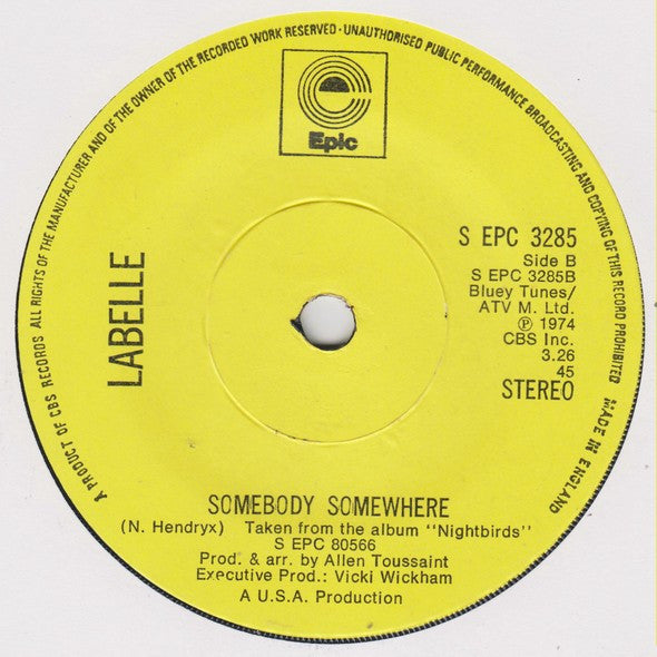 LaBelle : Nightbird (7", Single, 4 P)