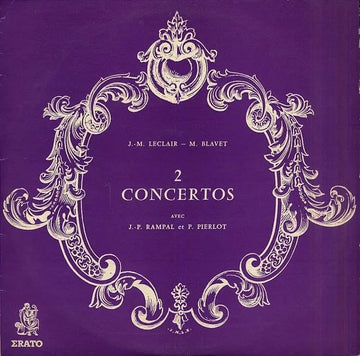 Jean-François Paillard, Jean-Pierre Rampal, Pierre Pierlot, Jean-Marie Leclair, Michel Blavet : 2 Concertos Avec Rampal Et Pierlot (10", Mono)